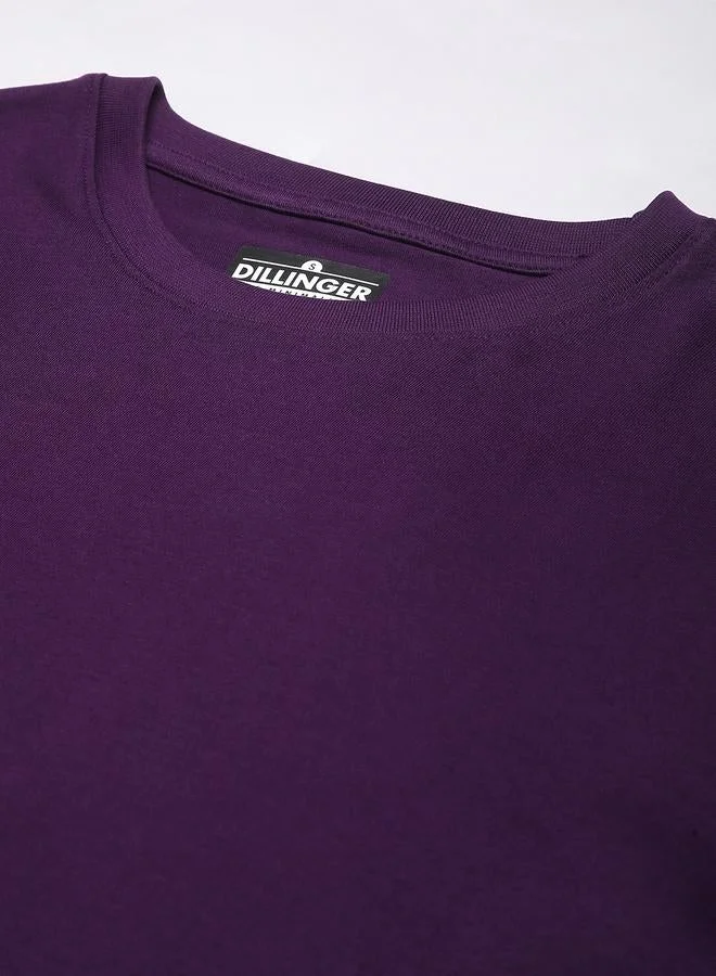 ديلينجر تيشيرت واسع بياقة دائرية وأكمام قصيرة مطبعة بزهور